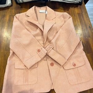 Alfred Dunner Peach Blazer Jacket